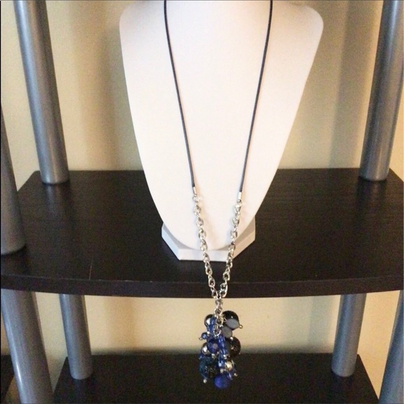 Firstmeet. NWT. Long Burgundy Gold Necklace. - Picture 7 of 15